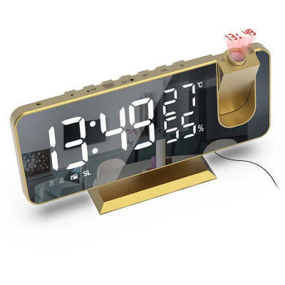 Fm Radio, Led Digital Smart Alarm Clock, Electronic Watch, Table Clock, Usb Alarm Clock With Projection Time, Snooze