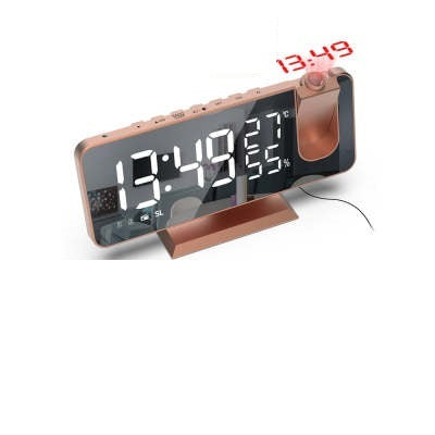 Fm Radio, Led Digital Smart Alarm Clock, Electronic Watch, Table Clock, Usb Alarm Clock With Projection Time, Snooze