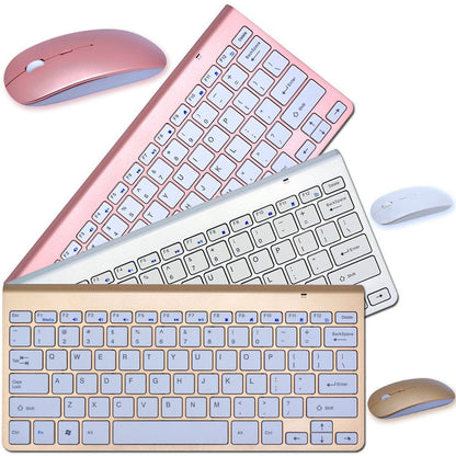 2.4G Wireless Keyboard And Mouse Protable Mini Keyboard Mouse Combo Set For Notebook Laptop Mac Desktop PC Computer Smart TV PS4